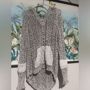 Crochet Sweater; size: Large